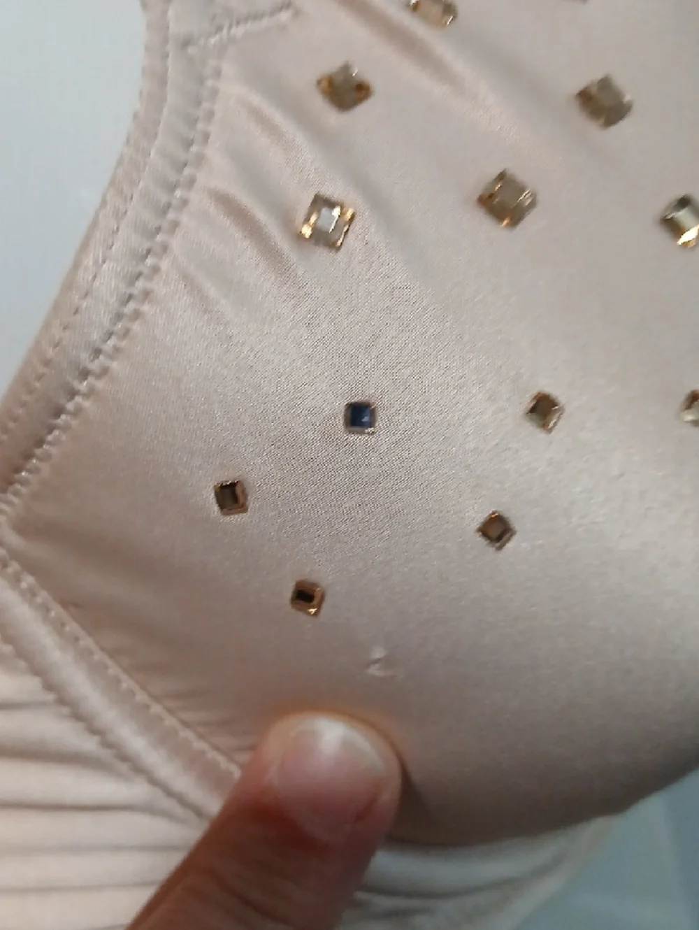 Aerie "REESE" LIMITED EDITION Nude Champagne Embellished Sexy Underwire Bra - Picture 9 of 16